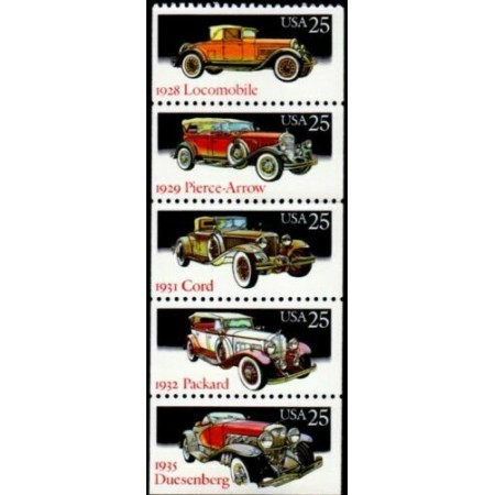 SUA 1988 - Masini de epoca, serie neuzata
