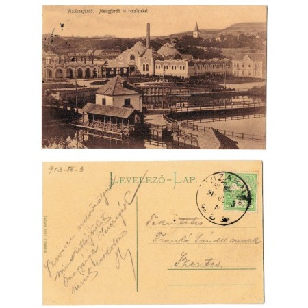 Ocna Sibiului 1913 - Ilustrata circulata