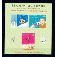 Ecuador 1966 - Cosmonautica, bloc ndt neuzat