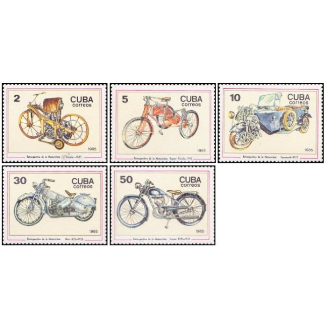 Cuba 1985 - Motociclete, serie neuzata