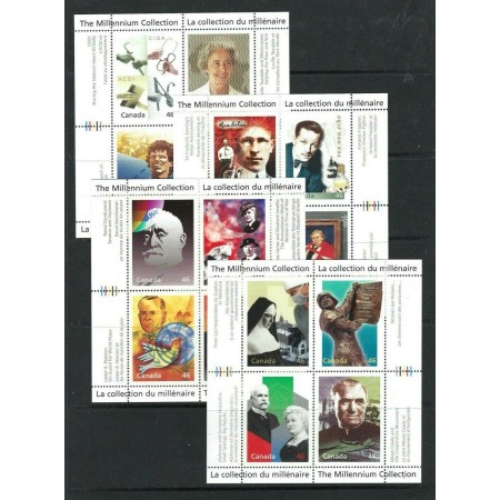 Canada 2000 - Millennium, personalitati, serie KLB neuzate Canada 2000 - Millennium, personalitati, serie KLB neuzate