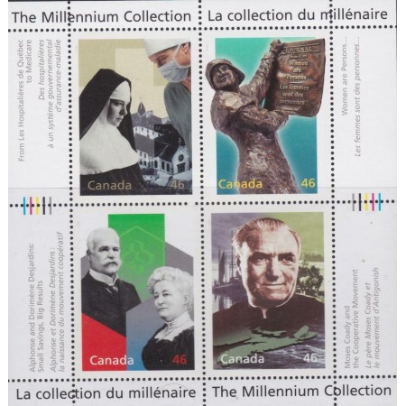 Canada 2000 - Millennium, bloc neuzat Canada 2000 - Millennium, bloc neuzat