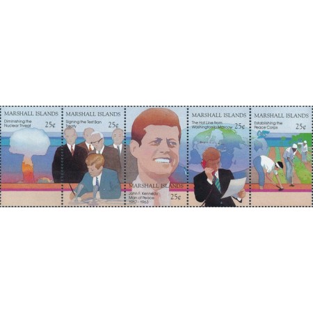 Marshall Islands 1988 - Kennedy, serie neuzata Marshall Islands 1988 - Kennedy, serie neuzata