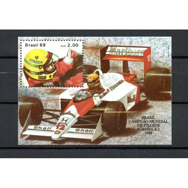 Brazilia 1989 - Formula 1, Ayrton Senna, colita neuzata