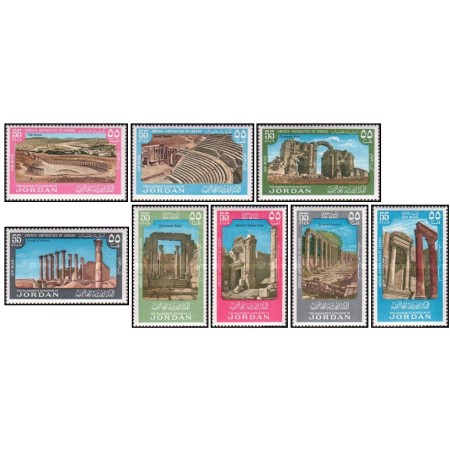 Jordan 1965 Airmail - Jerash Antiquities serie neuzata Jordan 1965 Airmail - Jerash Antiquities serie neuzata