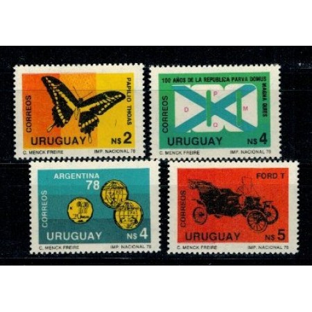 Uruguay 1978 - UREXPO, serie neuzata, din bloc Uruguay 1978 - UREXPO, serie neuzata, din bloc