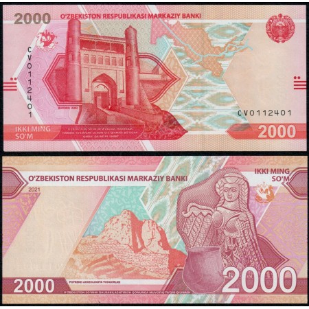 Uzbekistan 2021 - 2000 som UNC