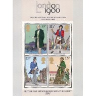 Marea Britanie 1979 - Rowland Hill, expo, bloc neuzat