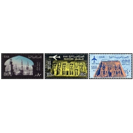UAR(Egipt) 1963 - Posta Aeriana, monumente, serie neuzata UAR(Egipt) 1963 - Posta Aeriana, monumente, serie neuzata