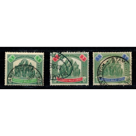 Malay States 1926 - Mi74,76,78 stampilate Malay States 1926 - Mi74,76,78 stampilate