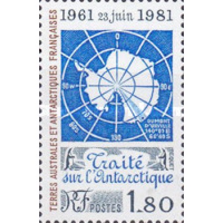 French South and Antarctic Terr. 1981 - Antarctic Treaty, neuzat French South and Antarctic Terr. 1981 - Antarctic Treaty, neuzat