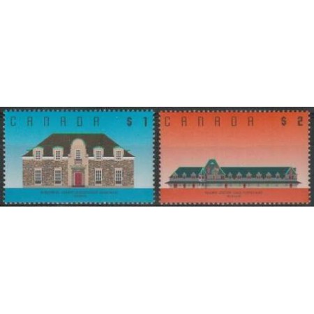 Canada 1989 - Arhitectura, serie neuzata Canada 1989 - Arhitectura, serie neuzata