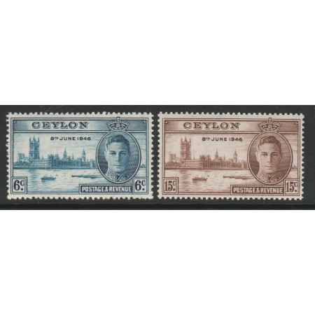 Ceylon 1946 - Victoria, serie neuzata Ceylon 1946 - Victoria, serie neuzata