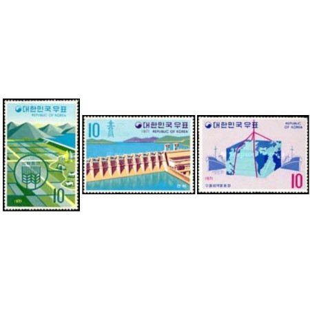 Korea Sud 1971 Economic Development serie neuzata Korea Sud 1971 Economic Development serie neuzata
