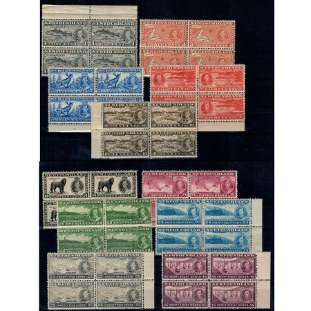 Newfoundland 1937 - Coronarea (II), serie bloc de 4 neuzata Newfoundland 1937 - Coronarea (II), serie bloc de 4 neuzata