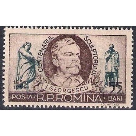 1956 - Centenarul sculptorului I. Georgescu, neuzata