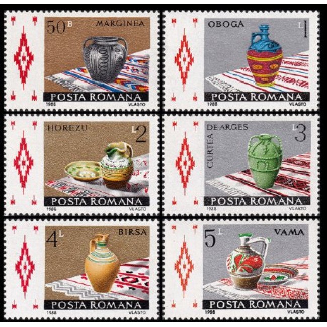 1988 - Ceramica, serie neuzata
