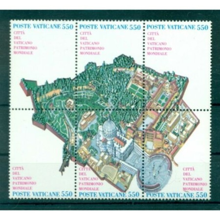 Vatican 1986 - Orasul Vatican, Patrimoniu Mondial, serie neuzata Vatican 1986 - Orasul Vatican, Patrimoniu Mondial, serie neuzata