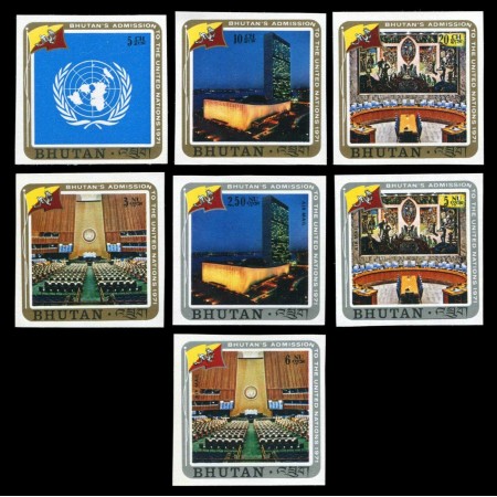 Bhutan 1971 -  Bhutan in ONU, serie ndt neuzata Bhutan 1971 -  Bhutan in ONU, serie ndt neuzata