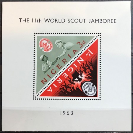 Nigeria 1963 - Cercetasi, colita neuzata Nigeria 1963 - Cercetasi, colita neuzata
