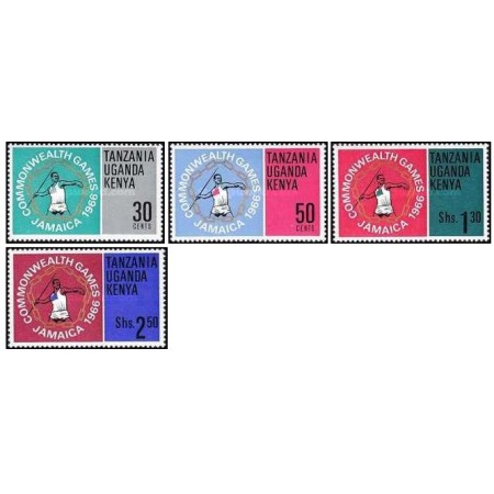 Tanzania-Kenya-Uganda 1966 - Sport, serie neuzata Tanzania-Kenya-Uganda 1966 - Sport, serie neuzata