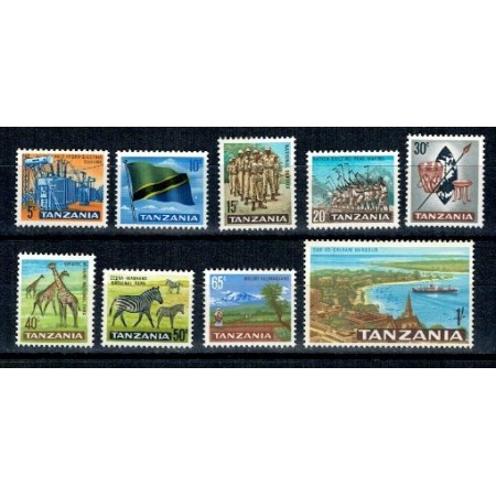 Tanzania 1965 - Motive locale, Mi5-13 serie incompleta neuzata Tanzania 1965 - Motive locale, Mi5-13 serie incompleta neuzata