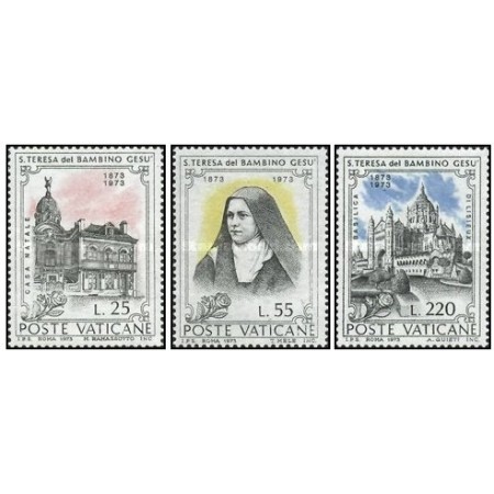 Vatican 1973 - Sct. Theresia serie neuzata Vatican 1973 - Sct. Theresia serie neuzata