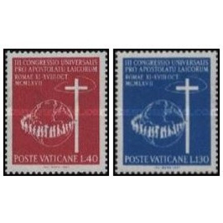 Vatican 1967 The 3rd Apostol World Congress serie neuzata Vatican 1967 The 3rd Apostol World Congress serie neuzata