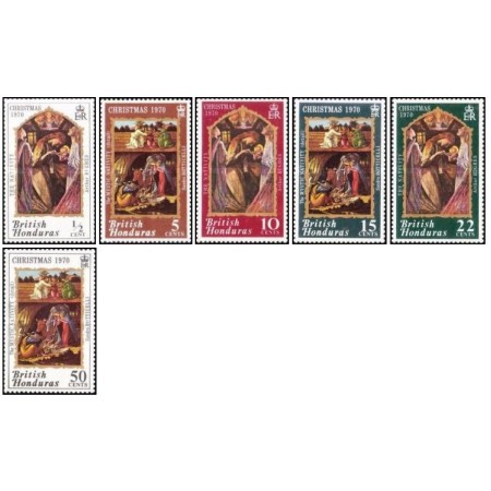 British Honduras 1970 - Craciun, serie neuzata