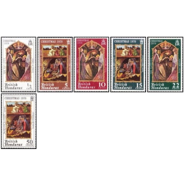 British Honduras 1970 - Craciun, serie neuzata