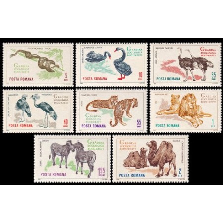 1964 - Gradina zoologica Bucuresti, fauna, animale, serie neuzat