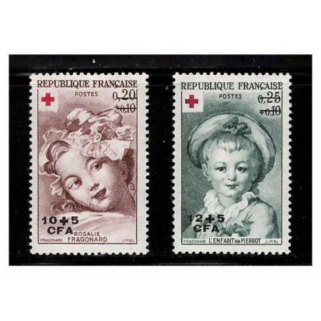 Reunion 1962 - Crucea Rosie, supratipar, serie neuzata Reunion 1962 - Crucea Rosie, supratipar, serie neuzata