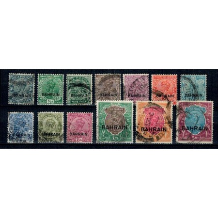 Bahrain 1933 - George V, Mi.No. 1-10, 12-14 serie inc. Bahrain 1933 - George V, Mi.No. 1-10, 12-14 serie inc.