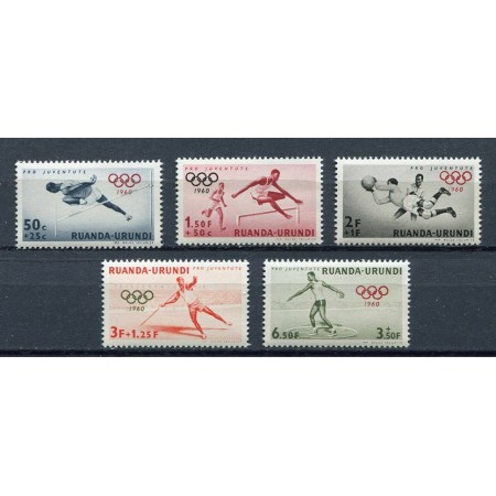 Ruanda-Urundi 1960 - Jocurile Olimpice, serie neuzata Ruanda-Urundi 1960 - Jocurile Olimpice, serie neuzata