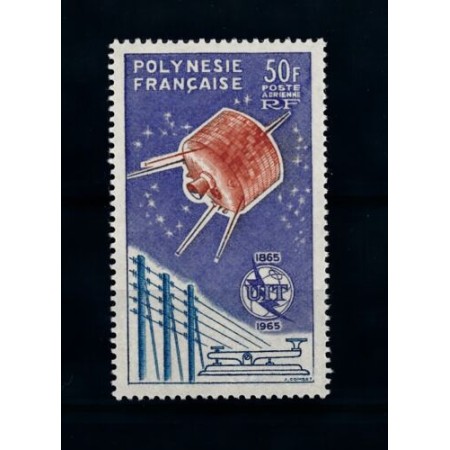 Polinezia Franceza 1965 - UIT, cosmonautica, neuzat Polinezia Franceza 1965 - UIT, cosmonautica, neuzat