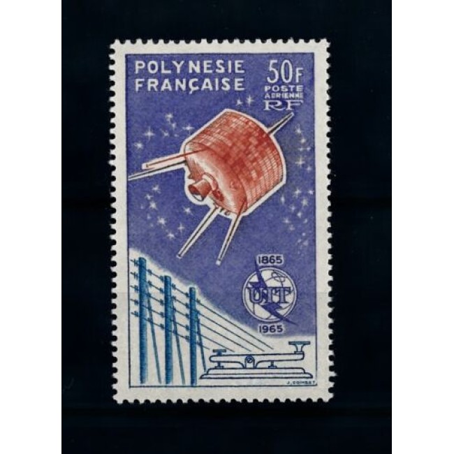 Polinezia Franceza 1965 - UIT, cosmonautica, neuzat Polinezia Franceza 1965 - UIT, cosmonautica, neuzat