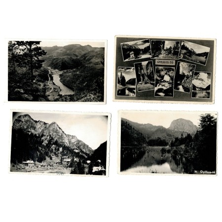 Lacul Ghilcos(Rosu), Borsec - Lot 4 carti postale anii 1940