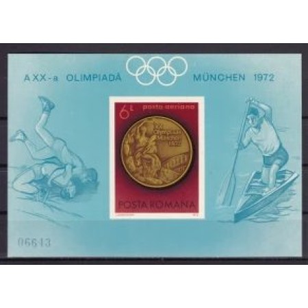 1972 - Medalii olimpice, Munchen, colita ndt neuzata 1972 - Medalii olimpice, Munchen, colita ndt neuzata