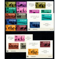 Mexic 1968 - Jocurile Olimpice, sport, serie+colite neuzate