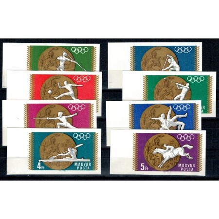 Ungaria 1969 - Jocurile Olimpice Mexic medalii, serie nedantelata neuzata