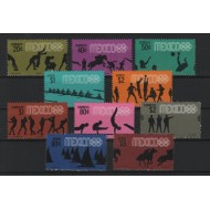 Mexic 1968 - Jocurile Olimpice, sport, serie neuzata