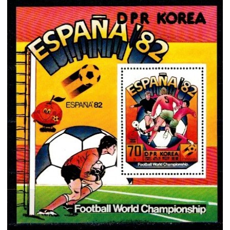 DPR Korea 1981 - CM fotbal Spania, colita neuzata DPR Korea 1981 - CM fotbal Spania, colita neuzata