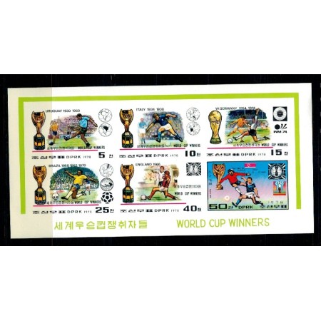 DPR Korea 1978 - CM fotbal, campioni, KLB ndt neuzat DPR Korea 1978 - CM fotbal, campioni, KLB ndt neuzat