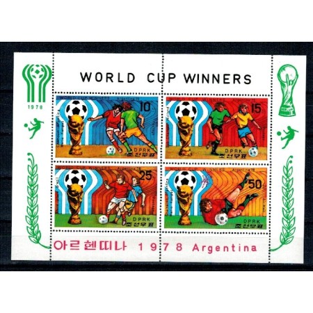 DPR Korea 1978 - CM fotbal Argentina, medaliati, KLB neuzat DPR Korea 1978 - CM fotbal Argentina, medaliati, KLB neuzat