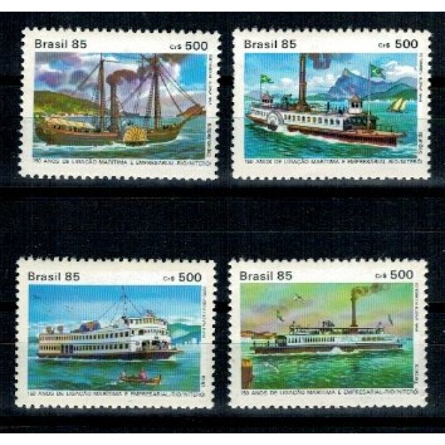 Brazilia 1985 - Vapoare, serie neuzata Brazilia 1985 - Vapoare, serie neuzata