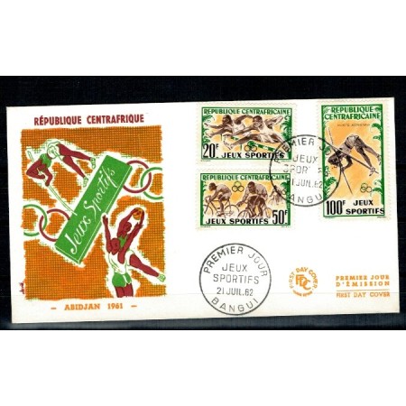 Central African Republic 1962 - Sport, plic prima zi