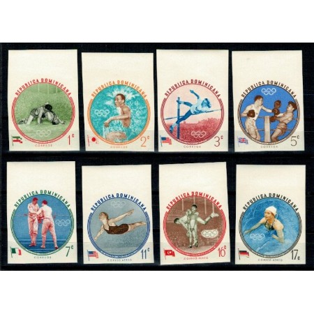 Dominican Republic 1960 - JO Melbourne, medaliati, serie ndt neu Dominican Republic 1960 - JO Melbourne, medaliati, serie ndt neu