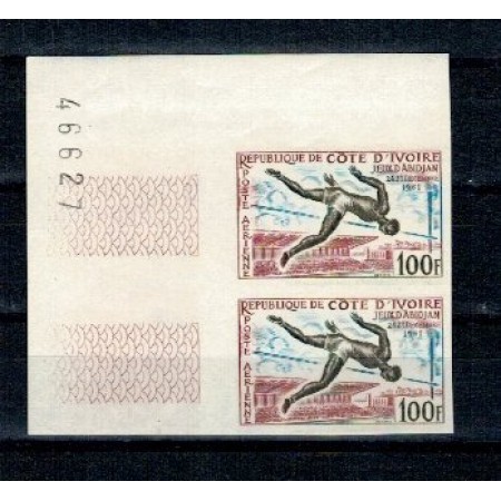 Cote Divoire 1961 - Sport, Mi236 pereche ndt neuzata Cote Divoire 1961 - Sport, Mi236 pereche ndt neuzata