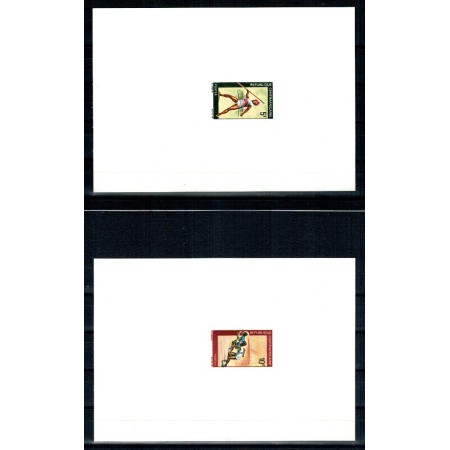 Africa Centrala 1969 - Sport, Mi188-189 blocuri ndt DELUXE Africa Centrala 1969 - Sport, Mi188-189 blocuri ndt DELUXE