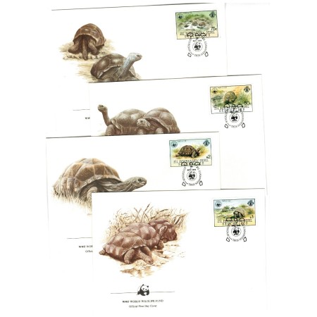 Seychelles Zil Elwannyen 1985 - Fauna WWF, plicuri prima zi Seychelles Zil Elwannyen 1985 - Fauna WWF, plicuri prima zi